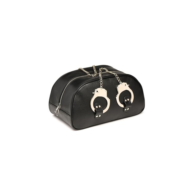 XR Brands bag with handcuff handles black