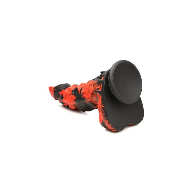 XR Brands Feuer Demon-Monster Dildo rot schwarz