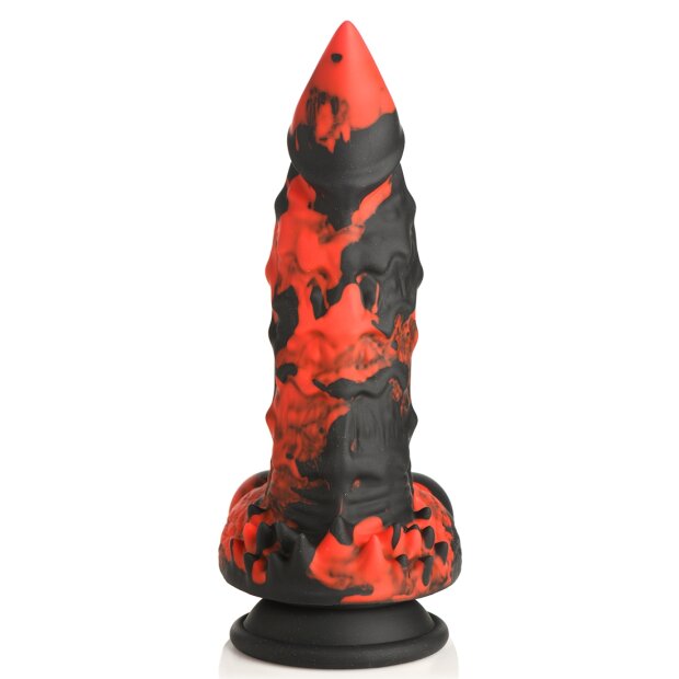 XR Brands Feuer Demon-Monster Dildo rot schwarz