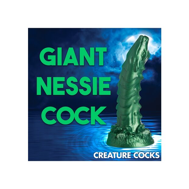 XR Brands Cockness Monster - Seeungeheuer Dildo grün