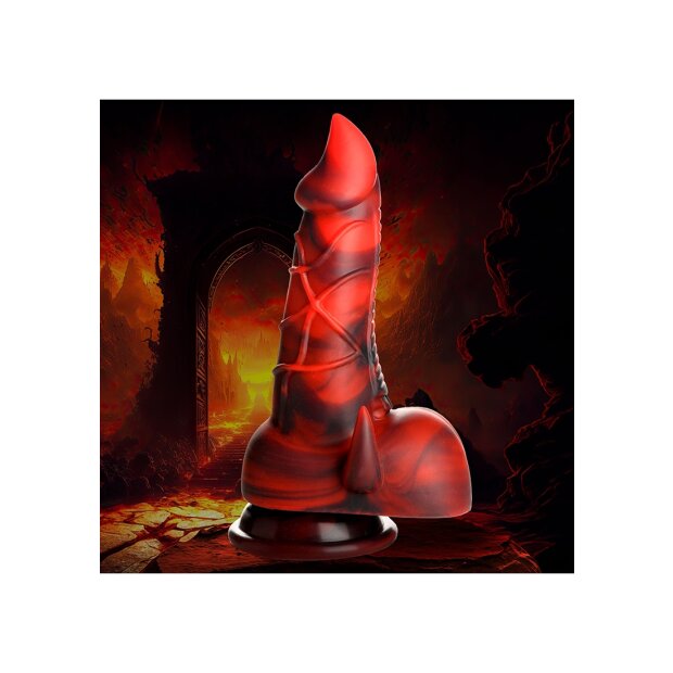 XR Brands Teufel-Dämon Dildo rot