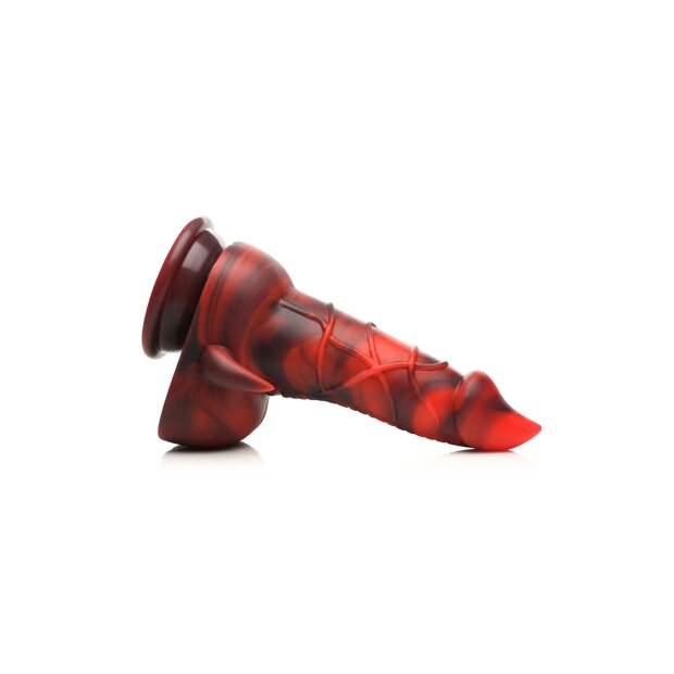 XR Brands Teufel-Dämon Dildo rot