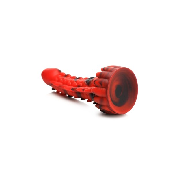 XR Brands Demon - Dragon Dildo red black
