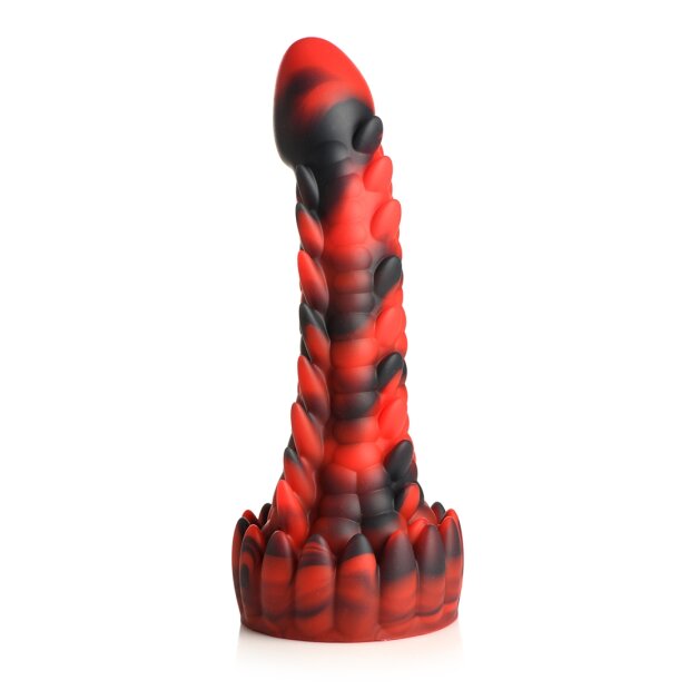 XR Brands Demon - Dragon Dildo red black