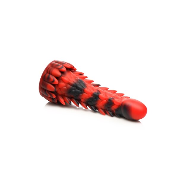 XR Brands Demon - Dragon Dildo red black