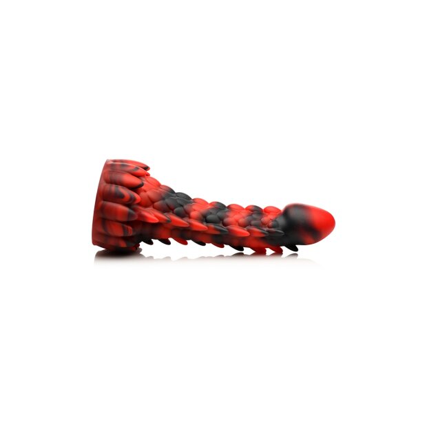 XR Brands Demon - Dragon Dildo red black