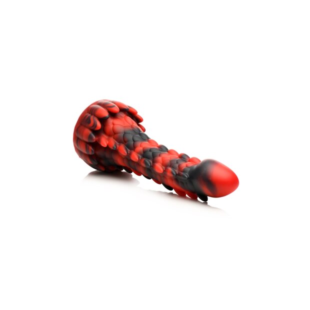 XR Brands Demon - Dragon Dildo red black