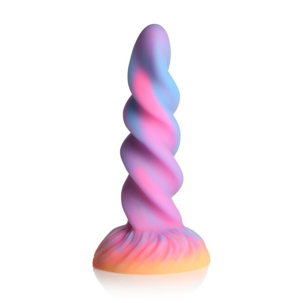 XR Brands Moon Rider Einhorn Dildo leuchtet im dunklen bunt