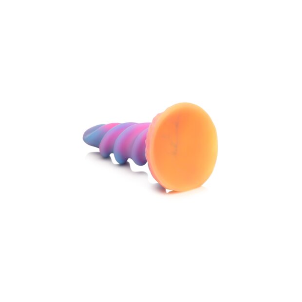 XR Brands Moon Rider Einhorn Dildo leuchtet im dunklen bunt
