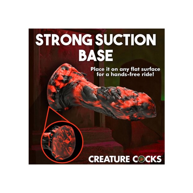 XR Brands Sensenmann Dildo schwarz, rot