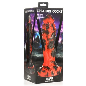XR Brands Sensenmann Dildo schwarz, rot