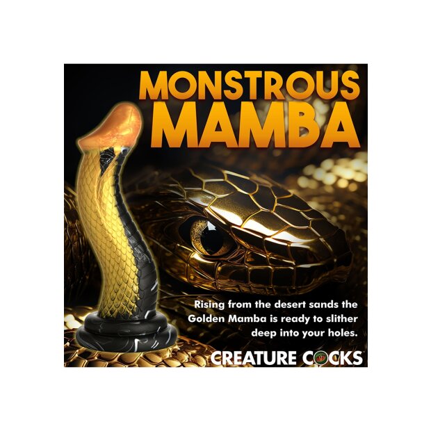 XR Brands Schlangen Dildo gold