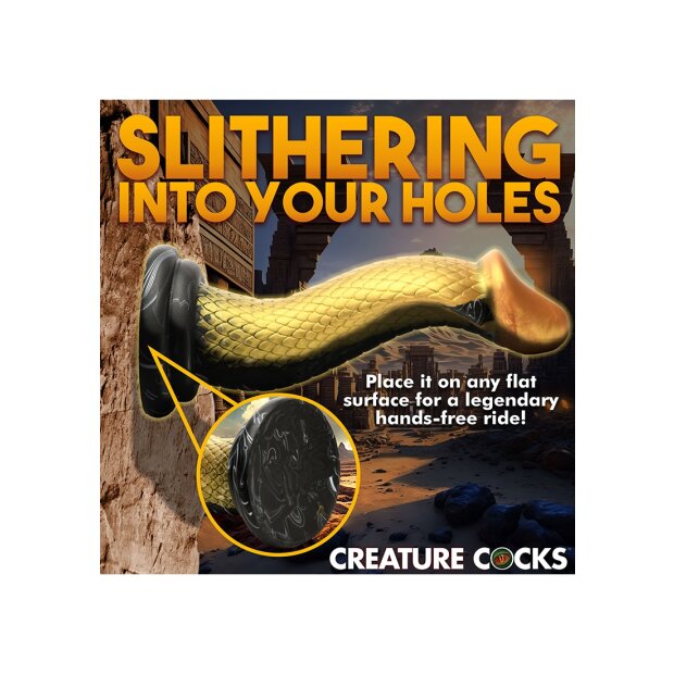 XR Brands Schlangen Dildo gold
