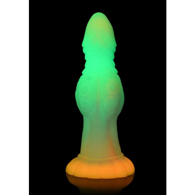 XR Brands Galaktische Alien-Kreatur Dildo leuchtet im dunkeln bunt