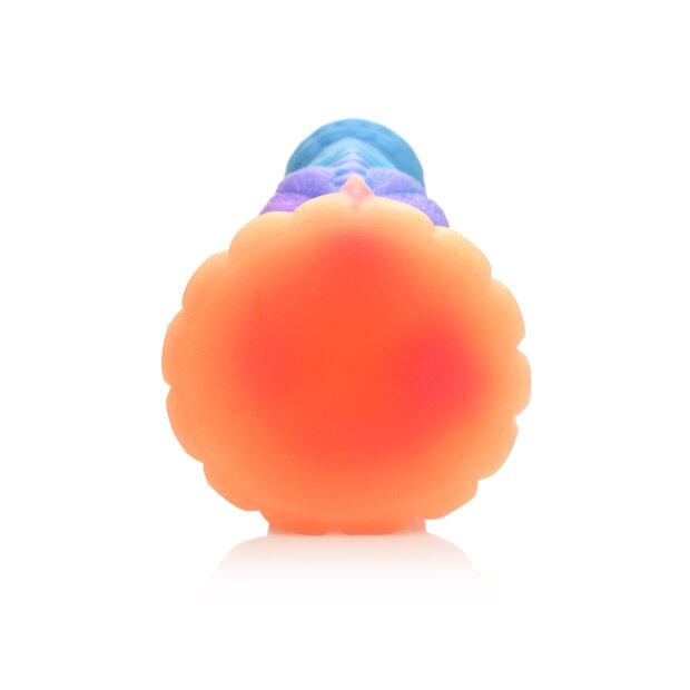 XR Brands Galaktische Alien-Kreatur Dildo leuchtet im dunkeln bunt