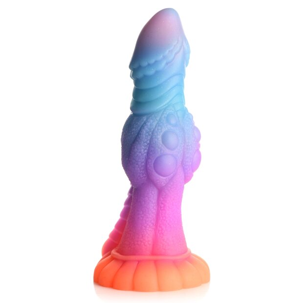XR Brands Galaktische Alien-Kreatur Dildo leuchtet im dunkeln bunt