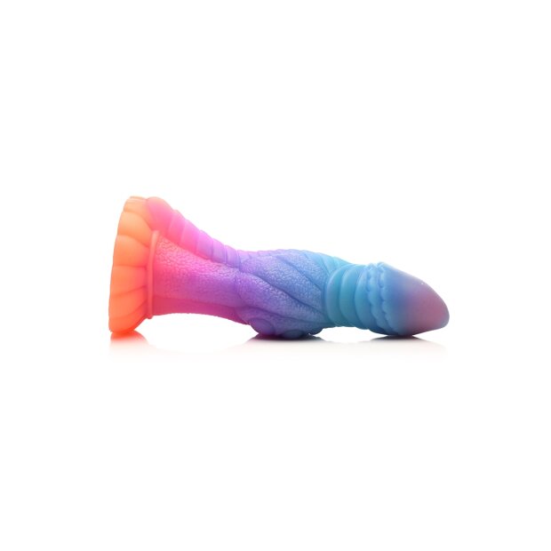 XR Brands Galaktische Alien-Kreatur Dildo leuchtet im dunkeln bunt