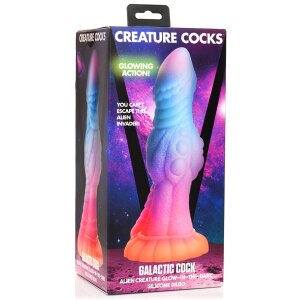 XR Brands Galaktische Alien-Kreatur Dildo leuchtet im...