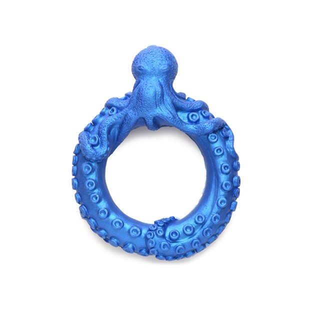 XR Brands Poseidons Octo Penisring aus Silikon blau
