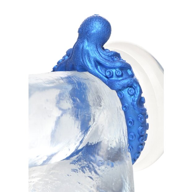 XR Brands Poseidons Octo Penisring aus Silikon blau