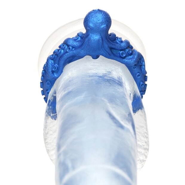 XR Brands Poseidons Octo Penisring aus Silikon blau