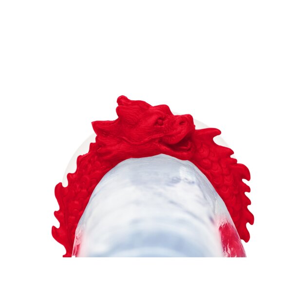 XR Brands Rise of the Dragon Penisring aus Silikon rot