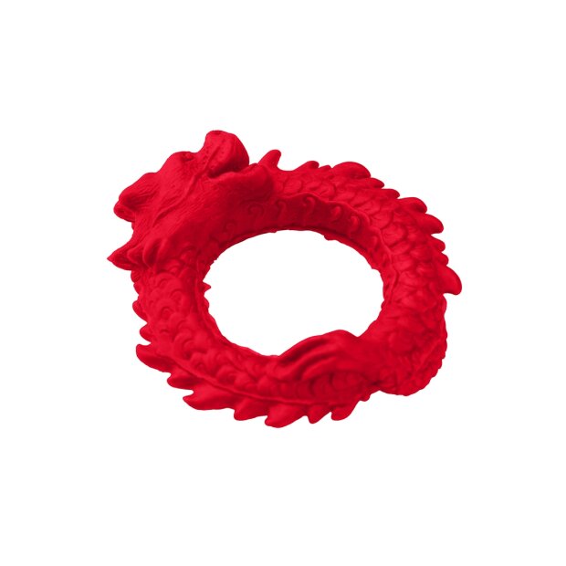 XR Brands Rise of the Dragon Penisring aus Silikon rot