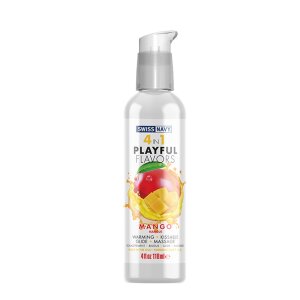 Swiss Navy 4 in 1 Lubricant with Mango Flavor 118 ml