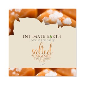 Intimate Earth Natural Flavors Glide Salted Caramel Foil...