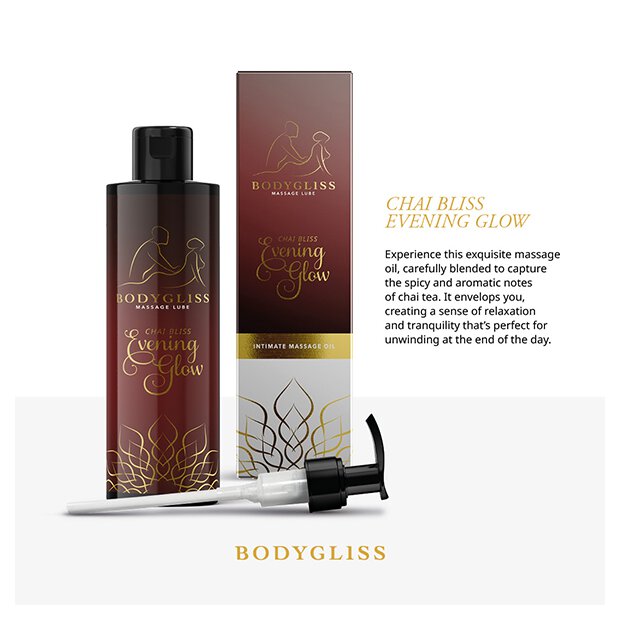 Bodygliss - Intimate Massage Oil Chai Bliss Evening Glow 150 ml