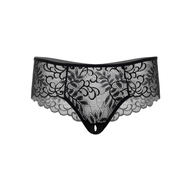 Ella crotchless cheeky panty Black S/M - L/XL