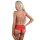 Ella crotchless cheeky panty Red S/M