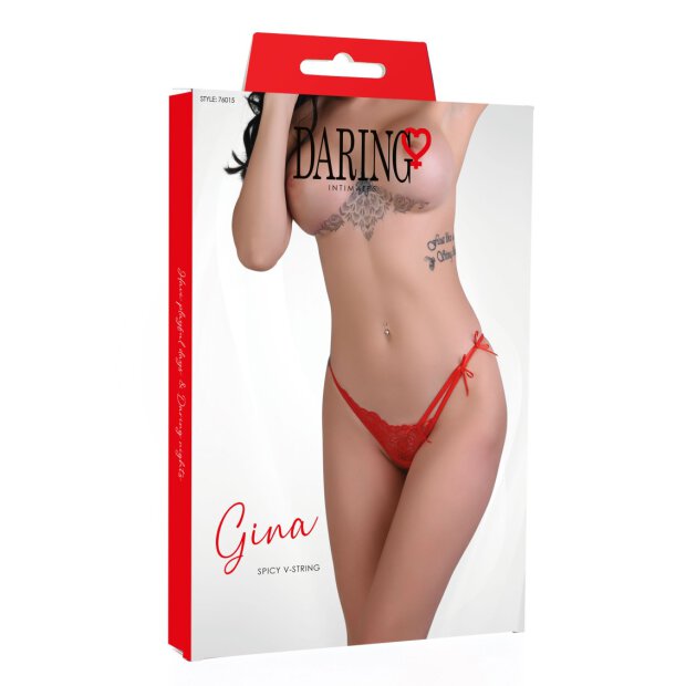 Gina spicy V-string Red S/M - L/XL