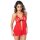 Peek-a-boo Ruffle Babydoll Red S/M - L/XL