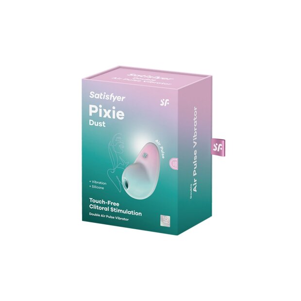 Satisfyer Pixie Dust - Clitoral Stimulator - Mint/Pink