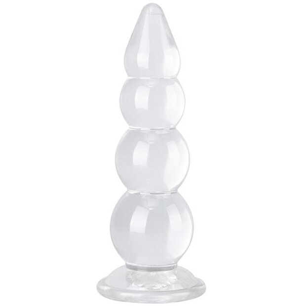 ClearlyHorny Transparenter Plug Jelwy L
