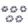 MenSteel Cock Rings with 6 Spikes Medium