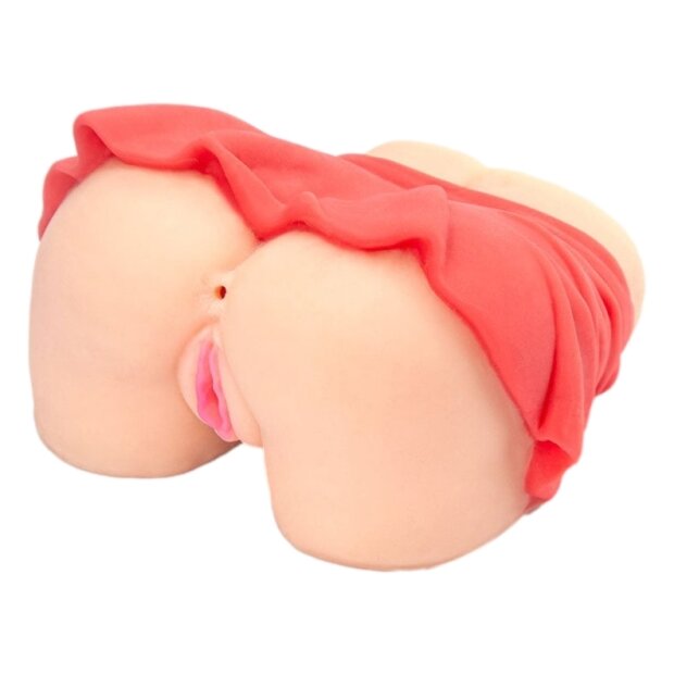 MySexPartner Masturbateur Mini - Jupe avec vagin et anus Rouge