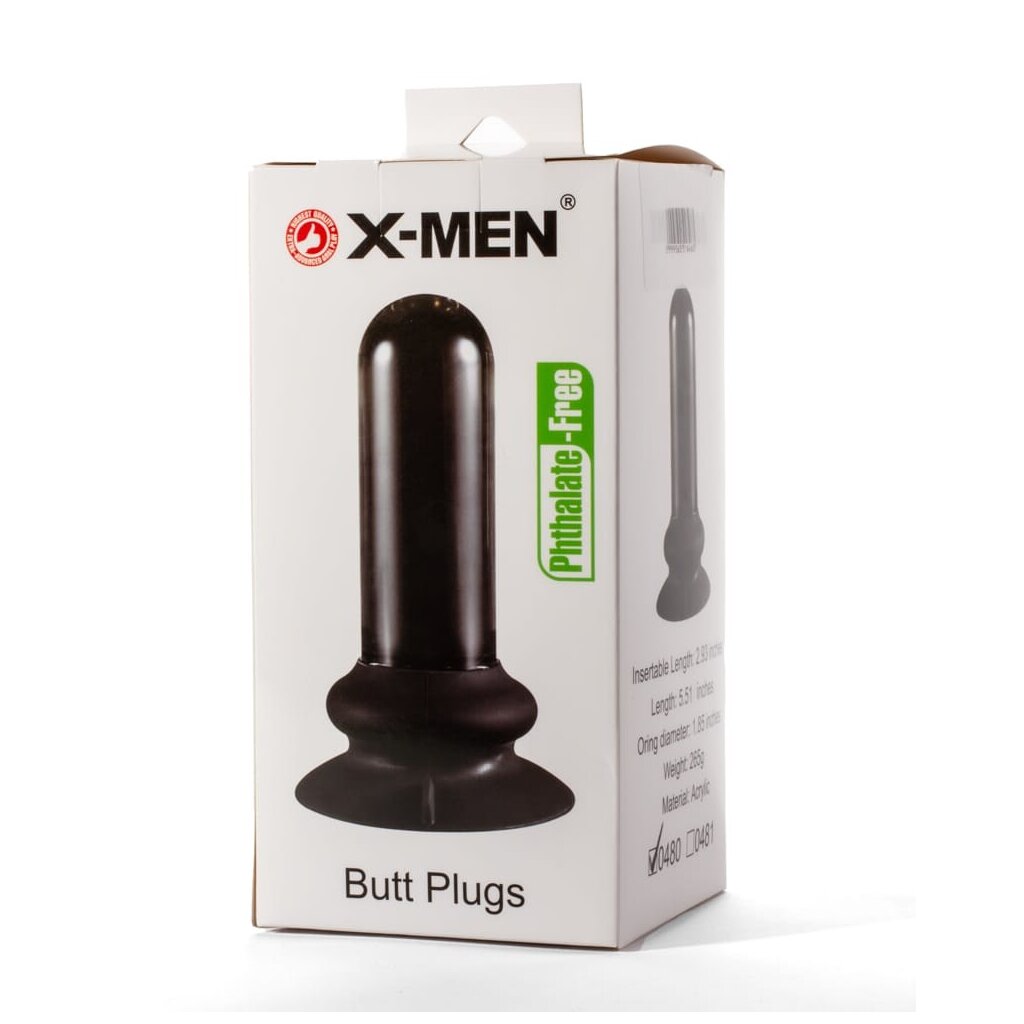 X-MEN butt plug black 4 cm, 17,95 €