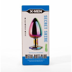 X-MEN Analplug Metall Secret Shine Rainbow S