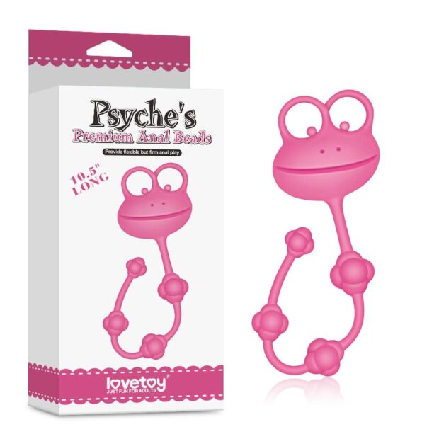 Lovetoy anal chain frog pink