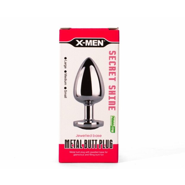 X-MEN Secret Shade Metall Anal Plug Rot L