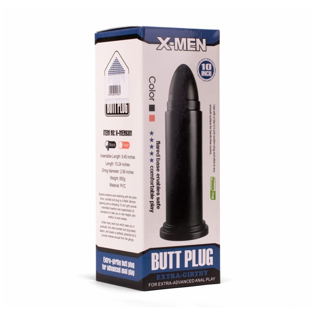 X-MEN Riesiger Anal Plug 2 Schwarz, 20,95 €