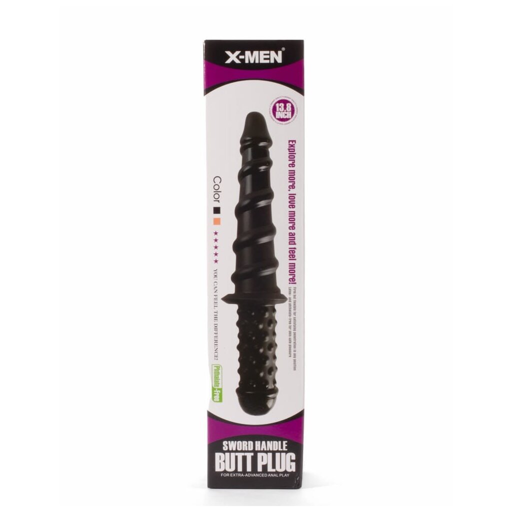 X-MEN Anal Plug mit Handgriff Schwarz I 5,5 cm, 18,95 X-MEN Anal Plug mit Handgriff Schwarz I 5,5 cm, 18,95