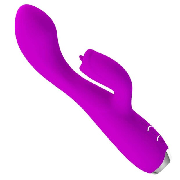 Pretty Love Doreen Purple 2 Vibrateur point G avec stimulation clitoridienne violet