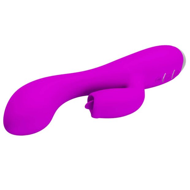 Pretty Love Doreen Purple 2 Vibrateur point G avec stimulation clitoridienne violet