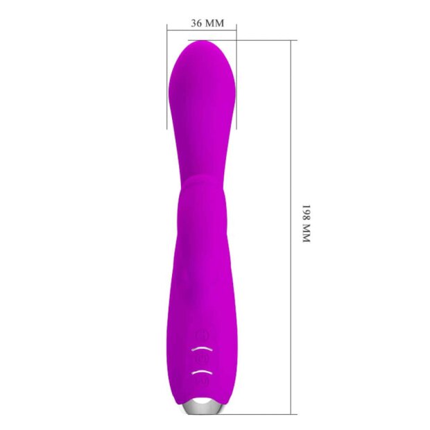 Pretty Love Doreen Purple 2 Vibrateur point G avec stimulation clitoridienne violet