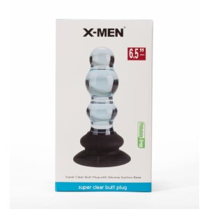 X-MEN Plug anal 3 perles bleu