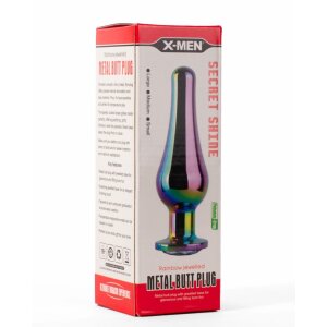 X-MEN Secret Shine Metall Anal Plug Rainbow L