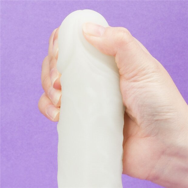 Lovetoy Lumino Play Silikone Dildo leuchtend Blau 19,3 cm